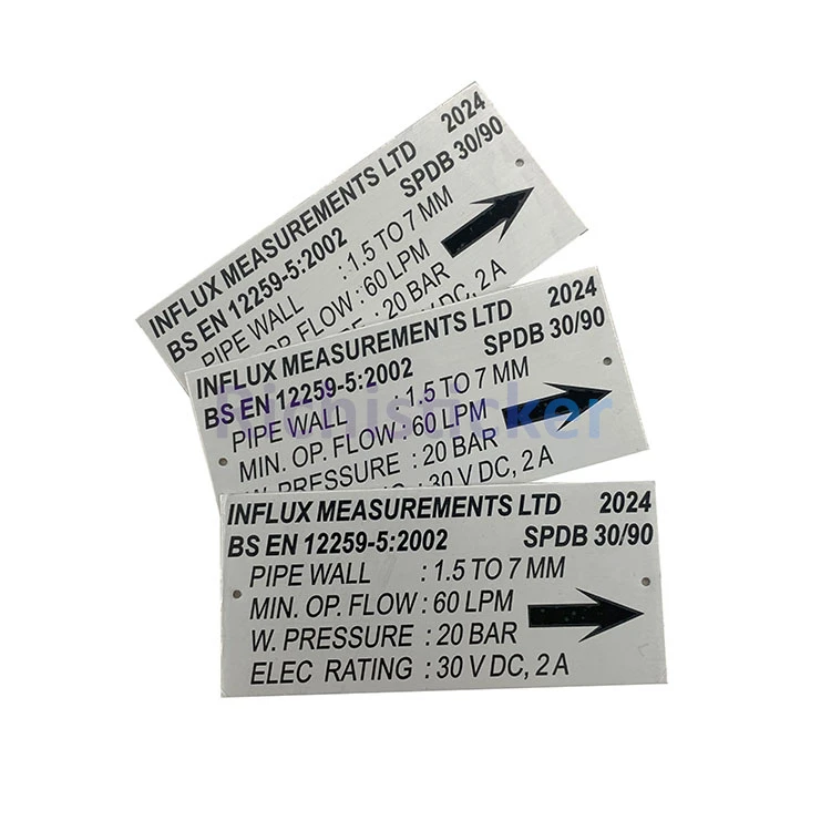 Etched aluminium nameplates 1